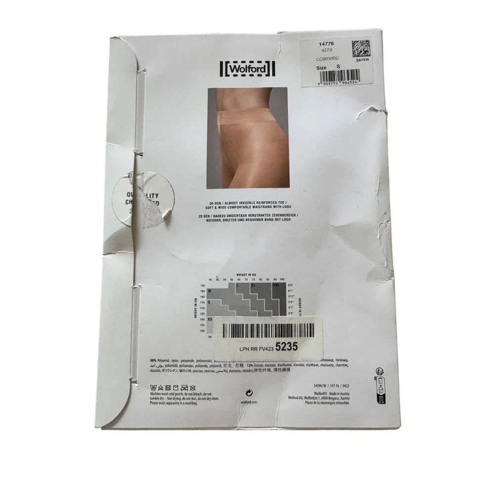 Wilford Satin Touch 20 Size Small Tight Shimmering Extra Wide Waistband NWT Cosm